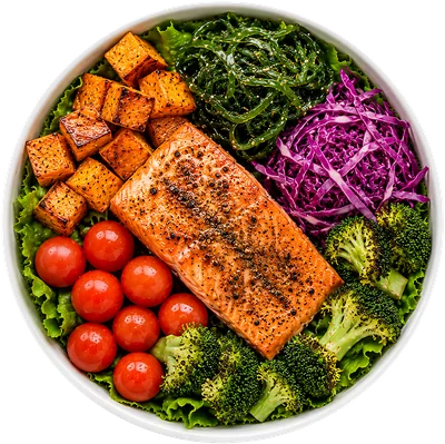 Black Pepper Salmon Bowl